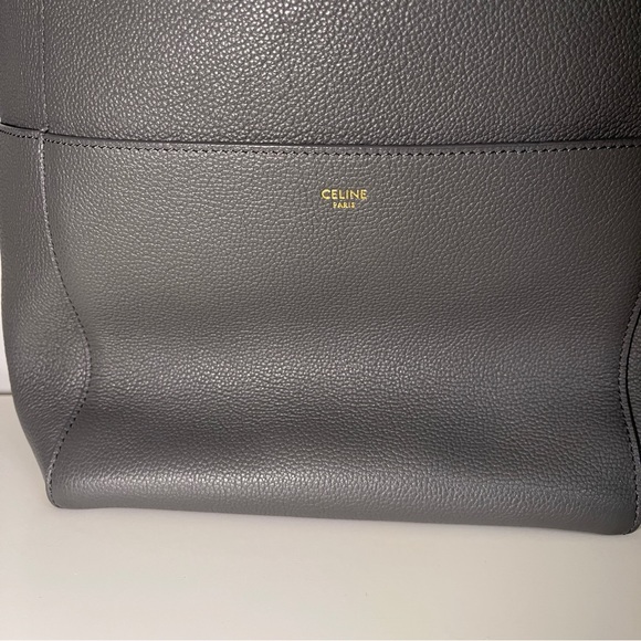 Authentic Celine SANGLE BUCKET BAG IN SOFT GRAINED CALFSKIN IN CLOUD women - Picture 6 of 14